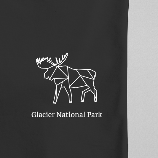 Glacier National Park - Unisex Short Sleeve - Moose