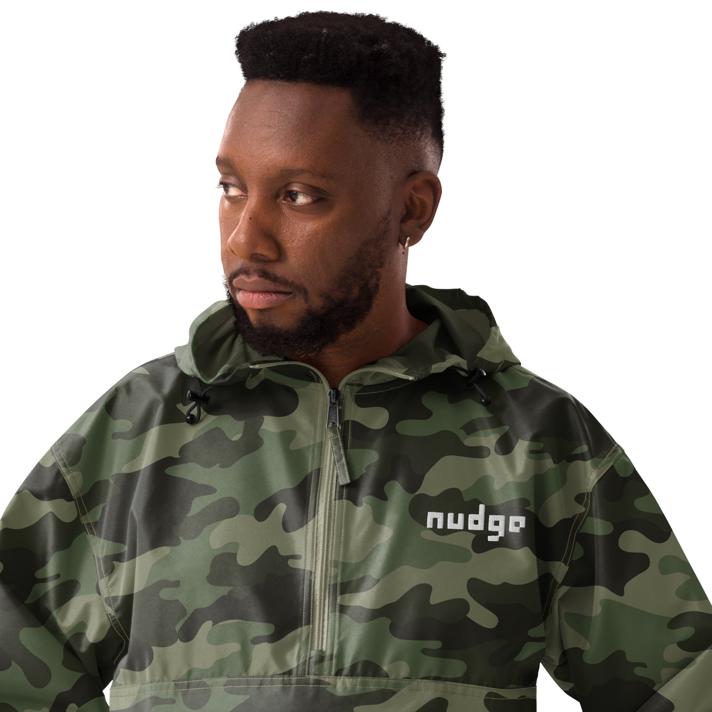Nudge - Champion Packable Jacket - Embroidered Filled