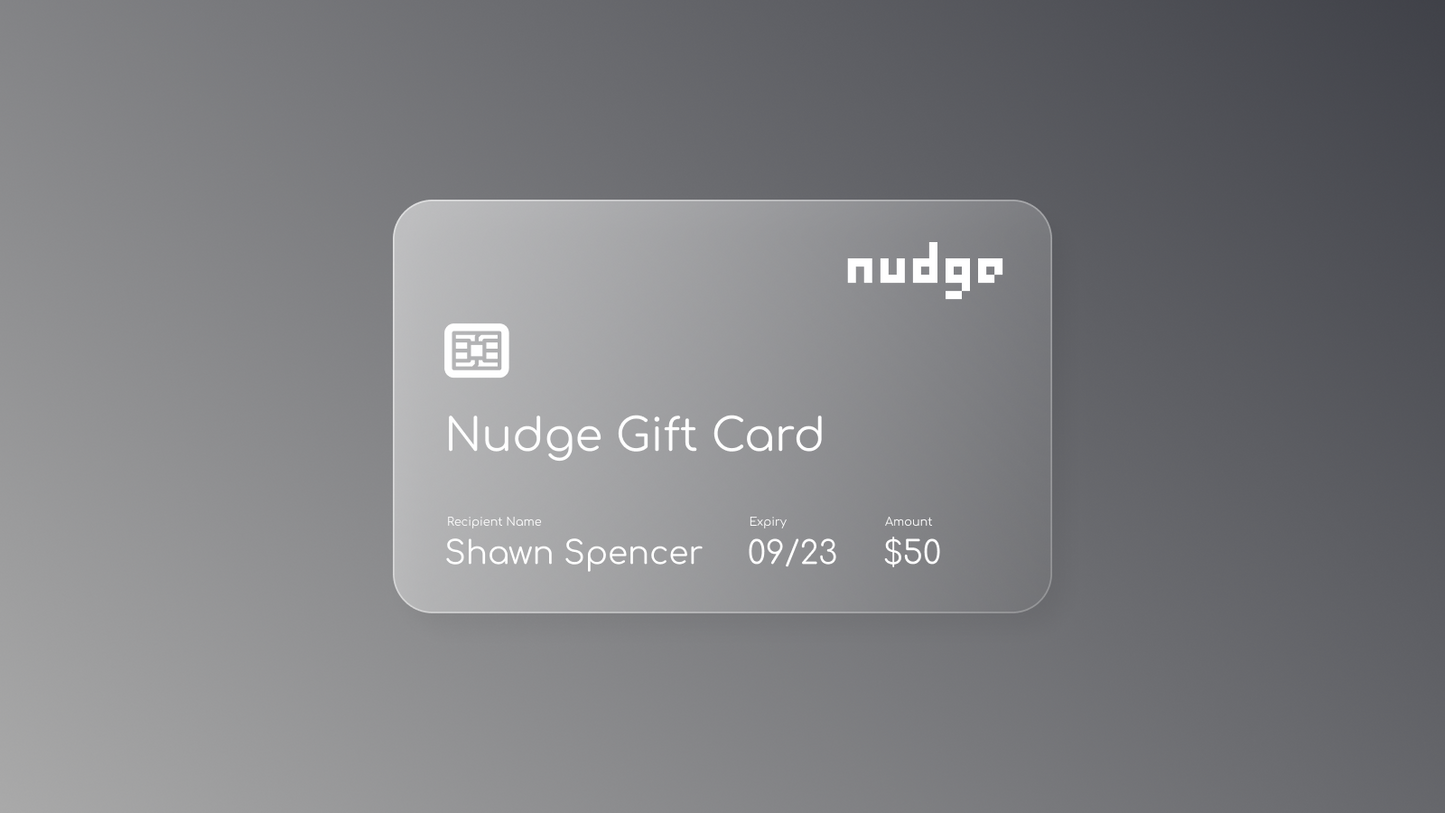 Nudge Gift Card