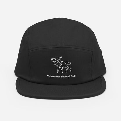 Yellowstone National Park - 5 Panel Cap - Moose