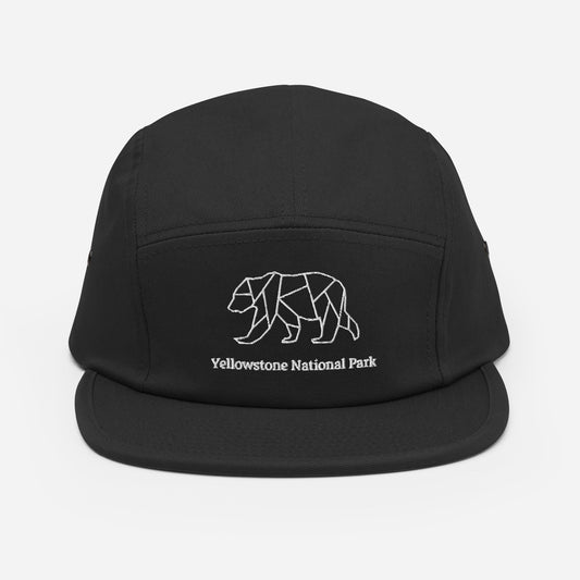 Yellowstone National Park - 5 Panel Cap - Bear