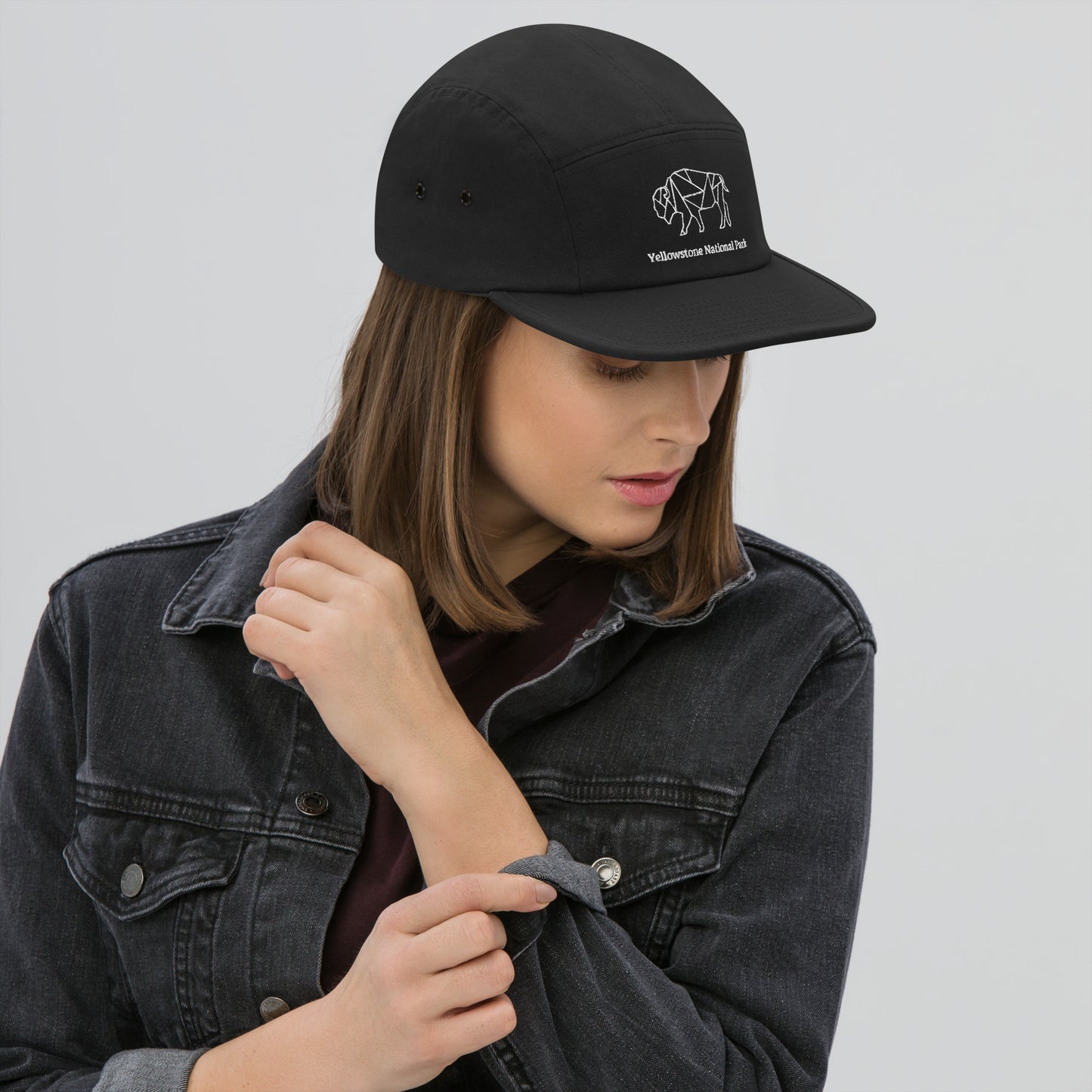 Yellowstone National Park - 5 Panel Cap - Bison