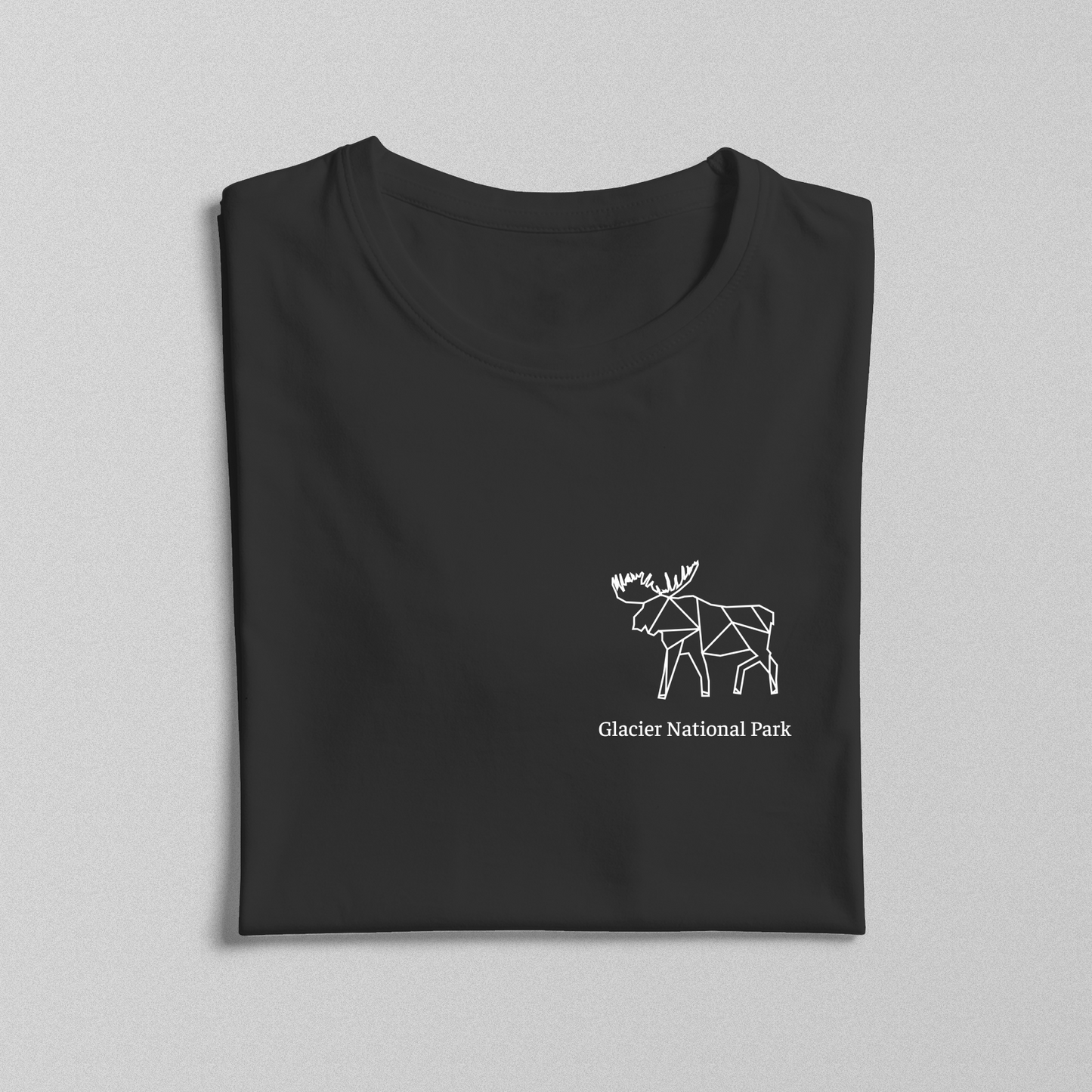 Glacier National Park - Unisex Short Sleeve - Moose