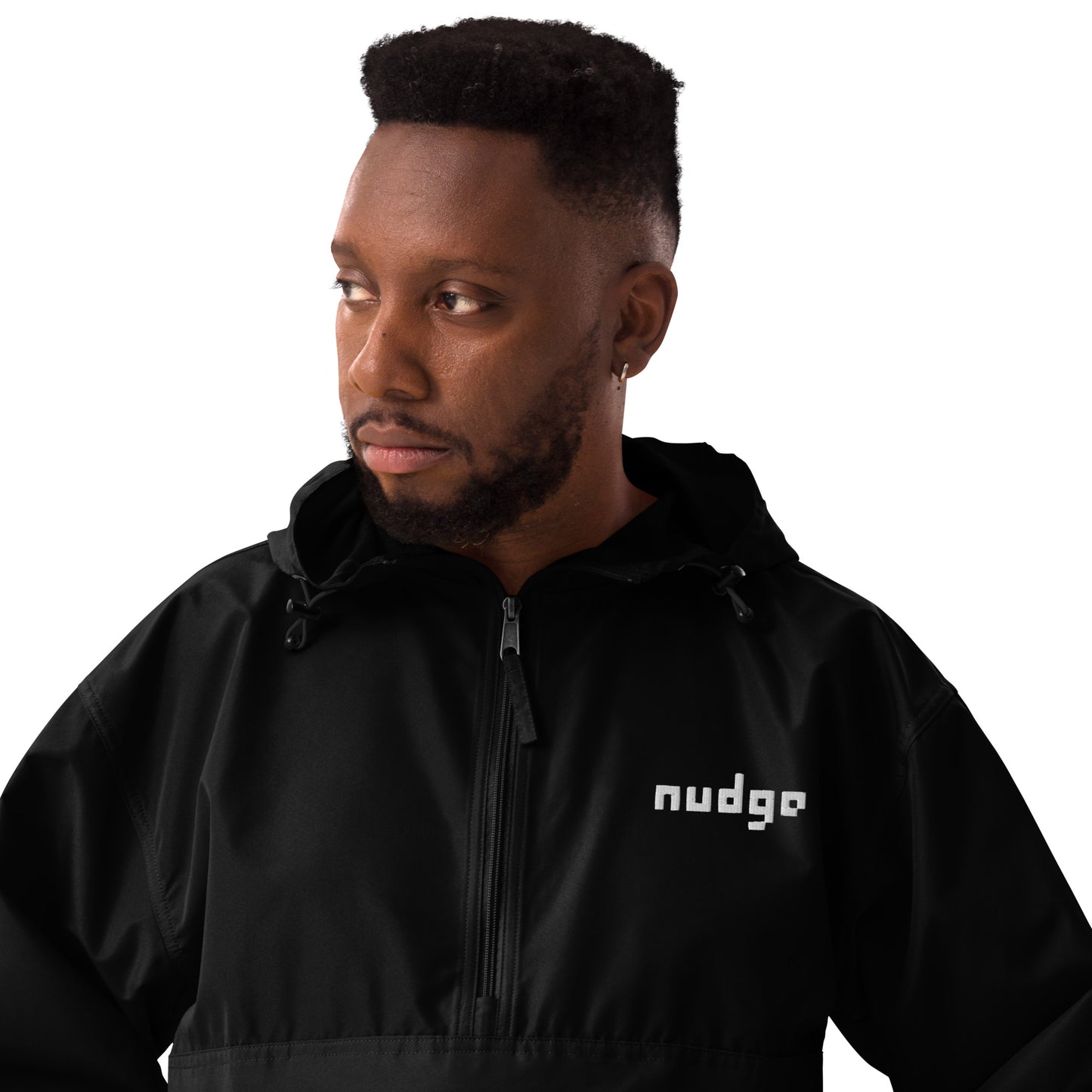 Nudge - Champion Packable Jacket - Embroidered Filled