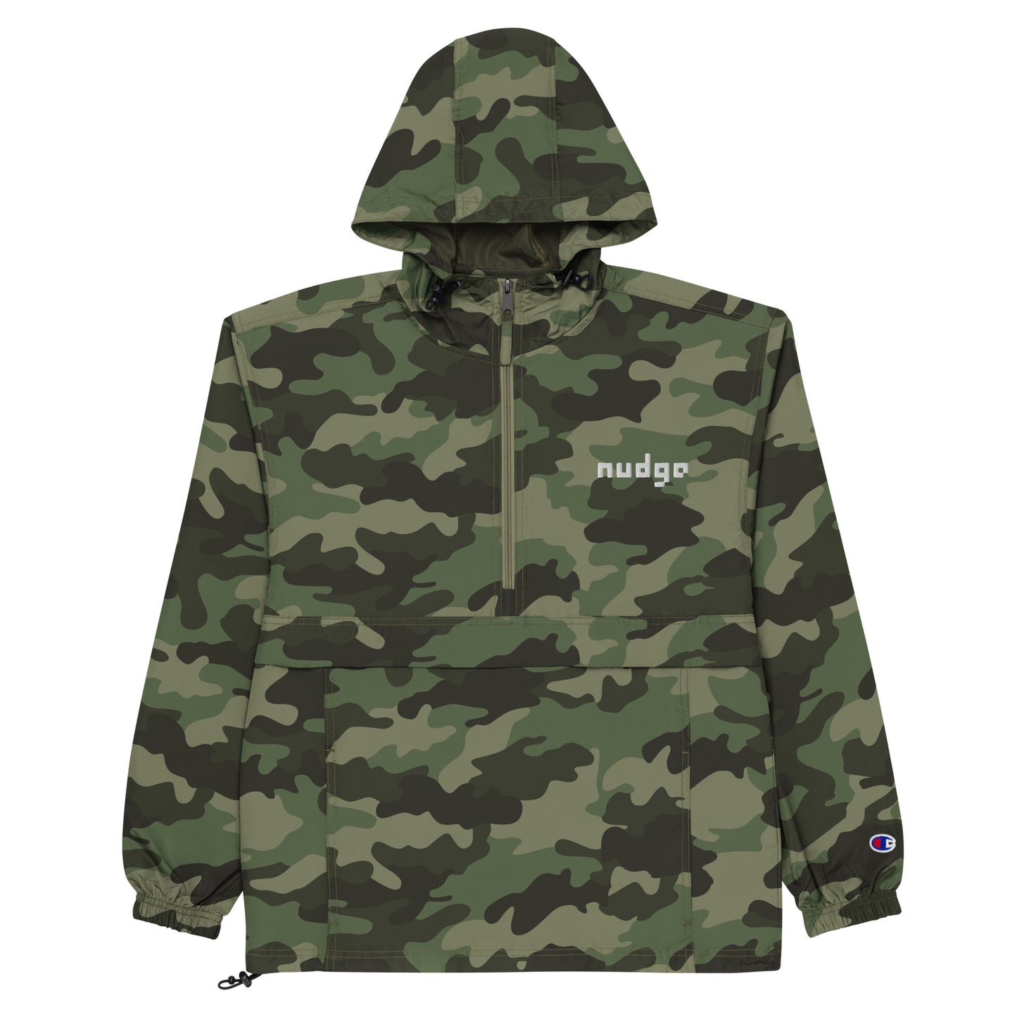 Nudge - Champion Packable Jacket - Embroidered Filled