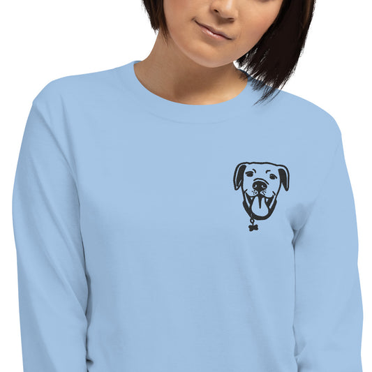 Mr. DOOG - Men's Long Sleeve Shirt - Embroidered