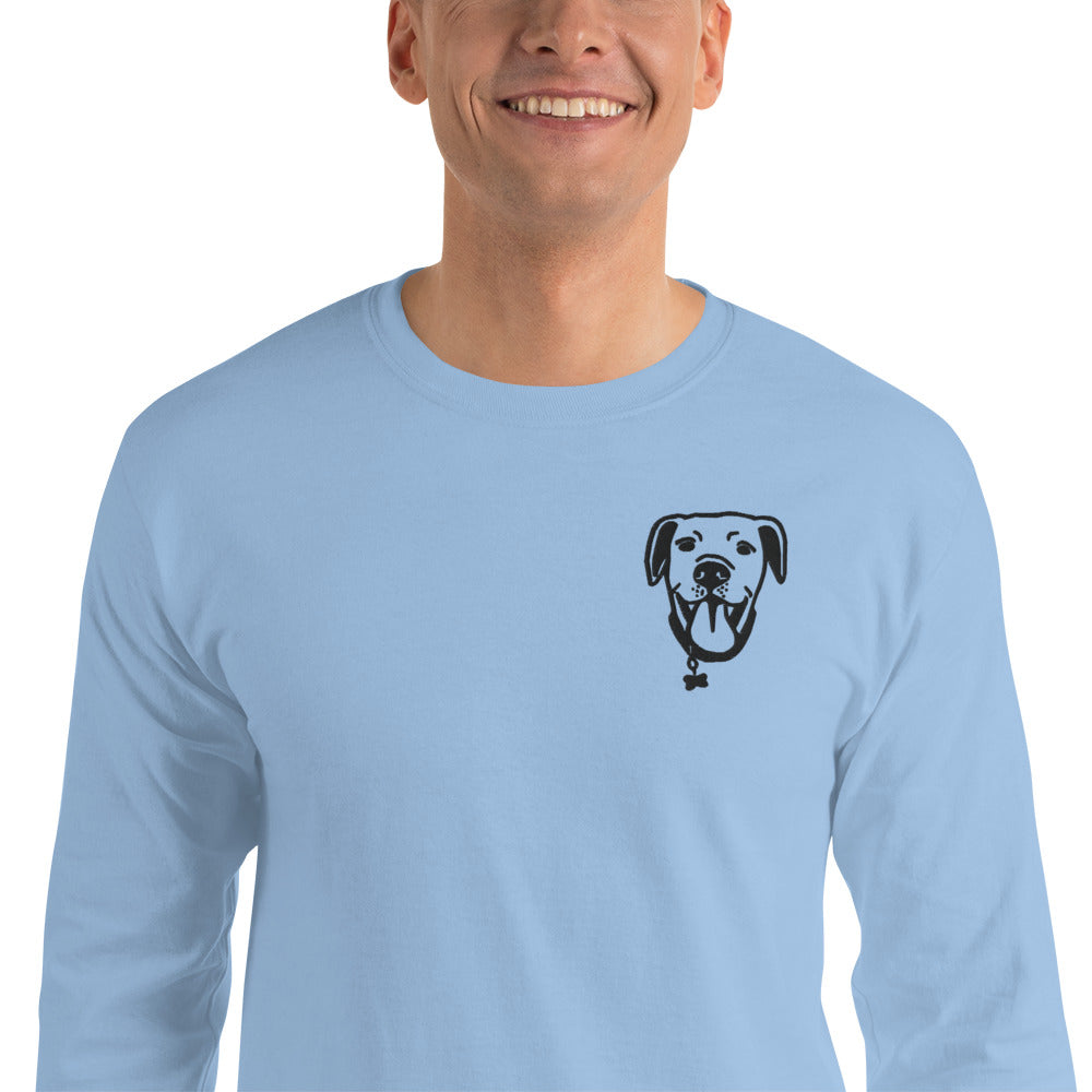 Mr. DOOG - Men's Long Sleeve Shirt - Embroidered