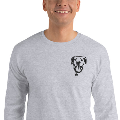 Mr. DOOG - Men's Long Sleeve Shirt - Embroidered