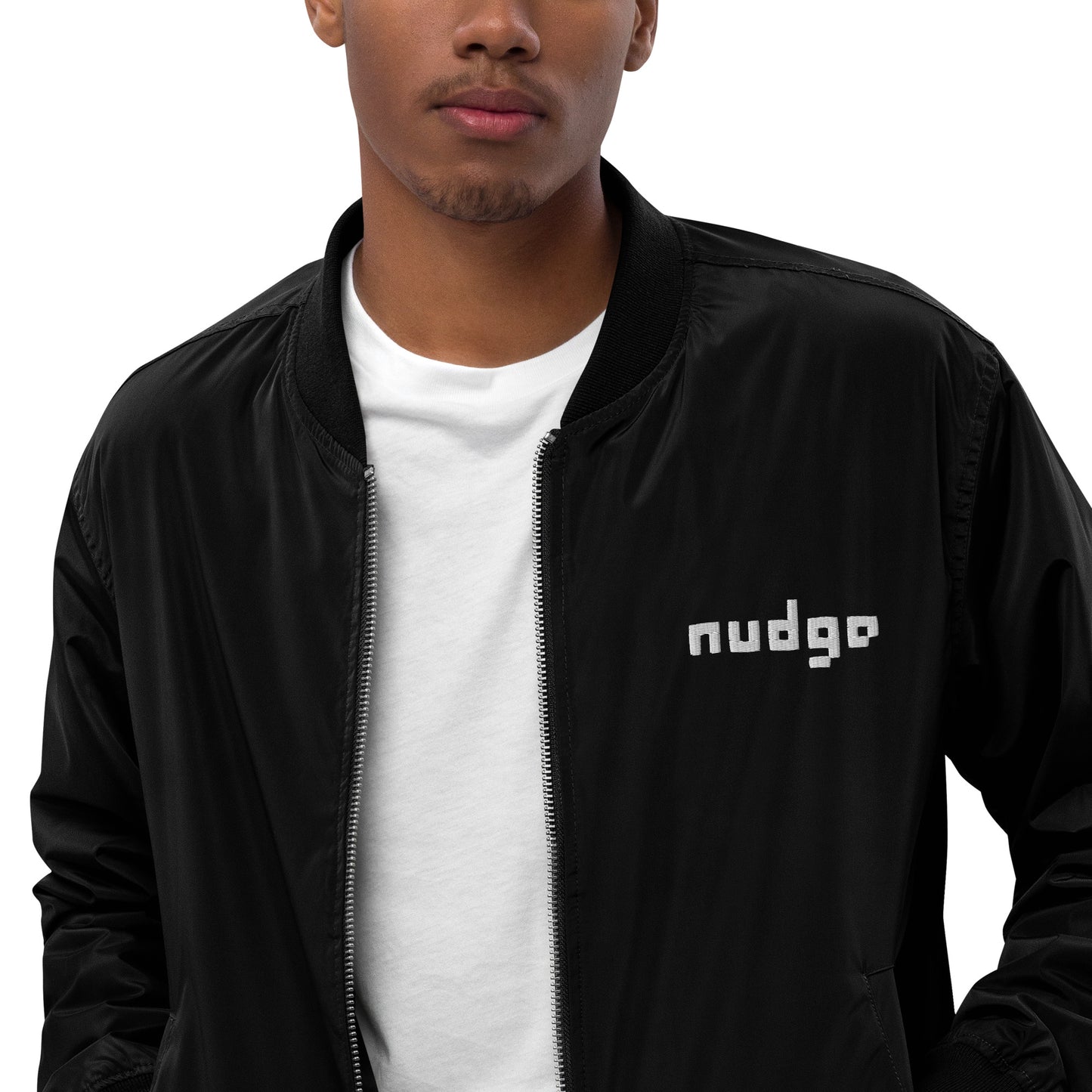 Nudge - Premium recycled bomber jacket - Embroidered