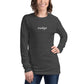 Nudge - Unisex Long Sleeve Tee - Embroidered Filled