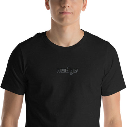 Nudge - Unisex Short Sleeve - Embroidered outline